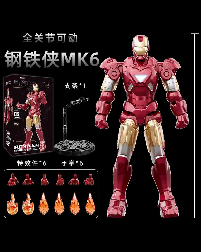 Marvel Zhongdong Toys Iron Man Figure MK6