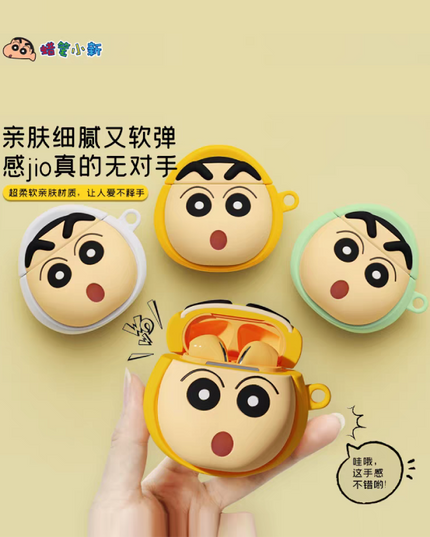 Crayon Shin-chan True Wireless Bluetooth Earphones (Free Earphone Protective Case Included with Order)