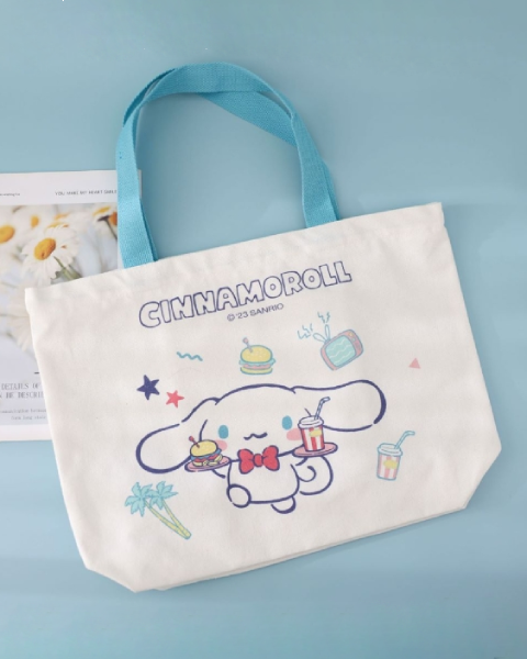 Sanrio Family Series Canvas Printed Shopping Bags