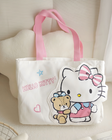 Sanrio Family Series Pocket Storage Canvas Bag