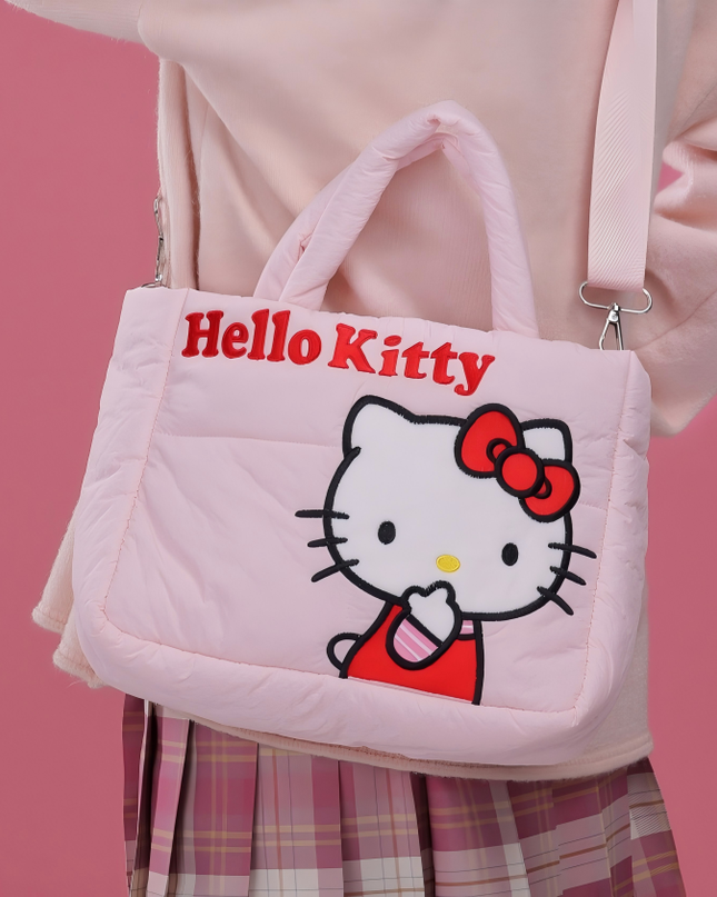 三丽欧家族系列羽绒布休闲手拎斜挎包