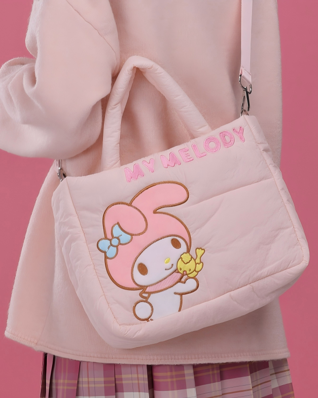 三丽欧家族系列羽绒布休闲手拎斜挎包