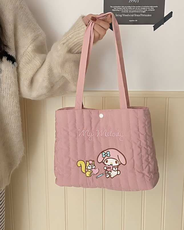 Sanrio Family Series Embroidered Tote Bag