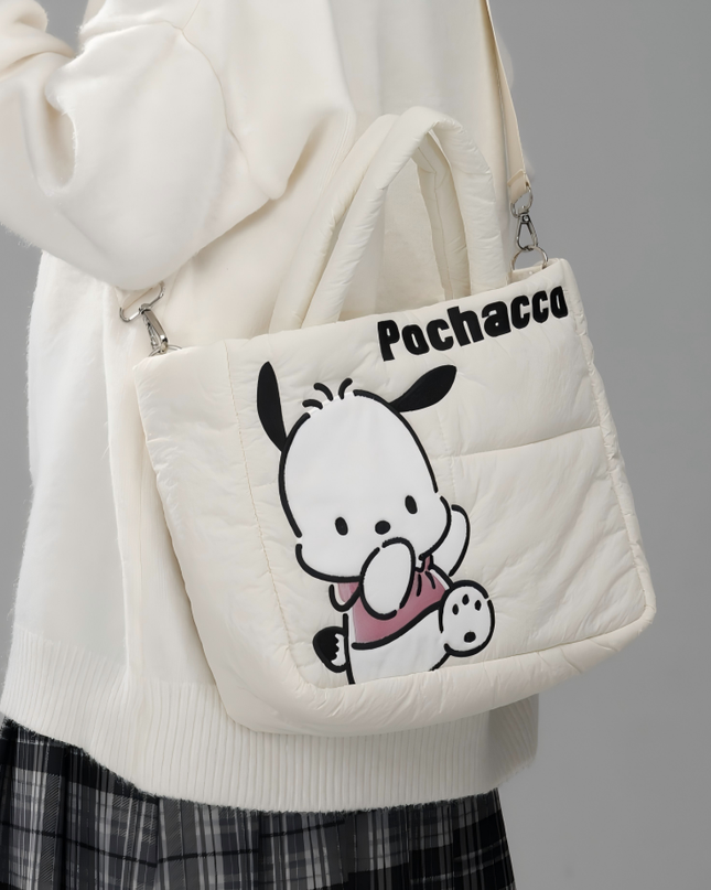 三丽欧家族系列羽绒布休闲手拎斜挎包