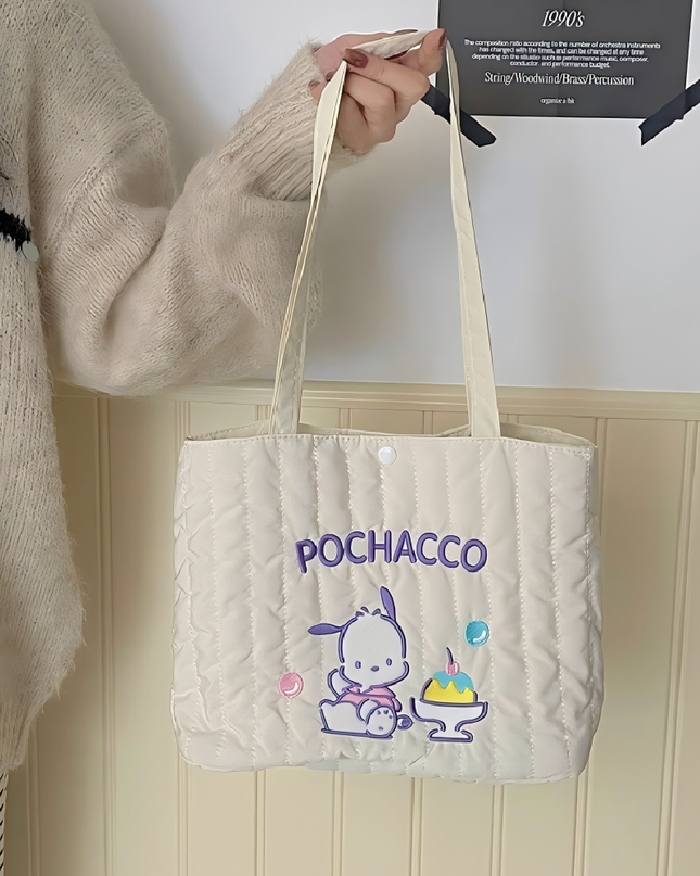 Sanrio Family Series Embroidered Tote Bag